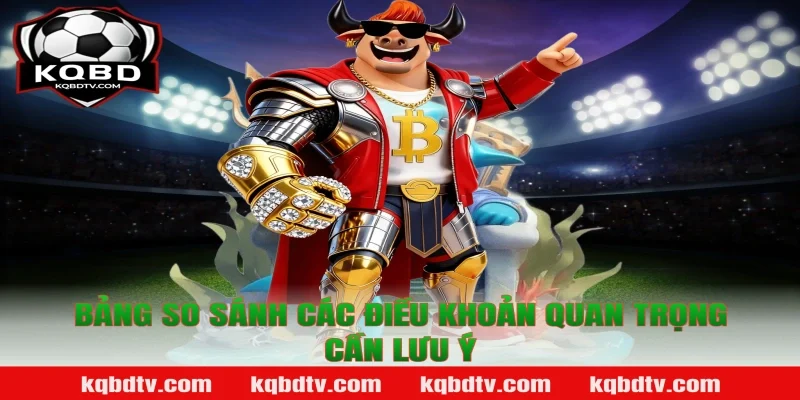 Bảng So Sánh Các Điều Khoản Quan Trọng Cần Lưu Ý