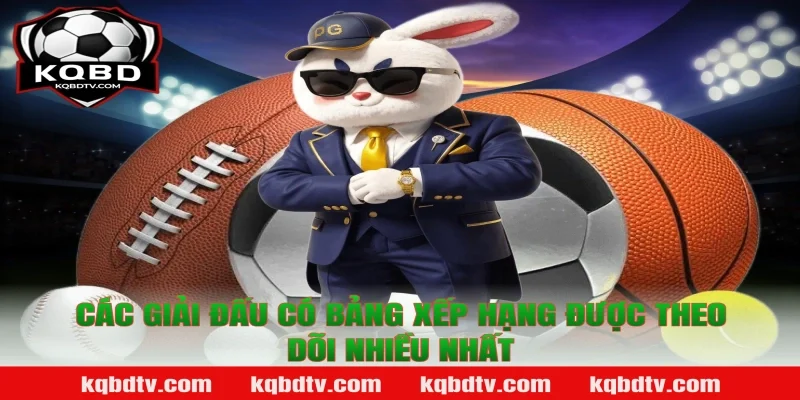 Các Giải Đấu Có Bảng Xếp Hạng Được Theo Dõi Nhiều Nhất
